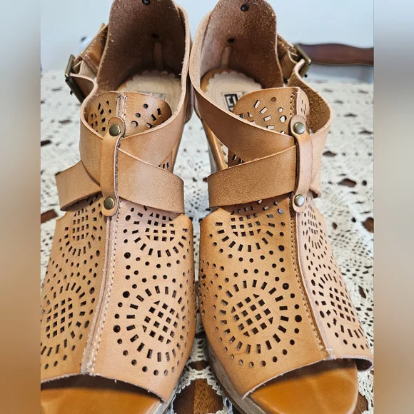 City Snappers platform wedge heels size 9 - Picture 5 of 12